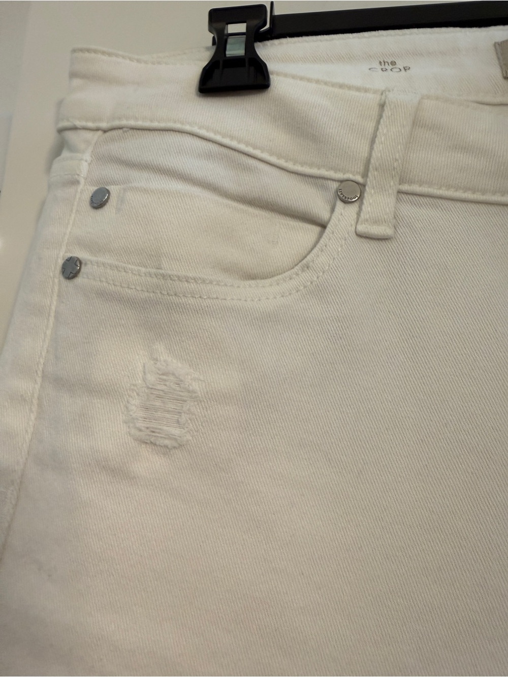 Liverpool Jeans Company White distressed Jeans ladies 12/31 NWT - Picture 4 of 12